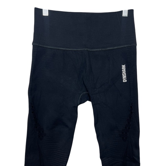 Gymshark 3 Leggings Bundle sz M Black Grey (x2) Gym Workout Athleisure Snatched - Picture 9 of 15